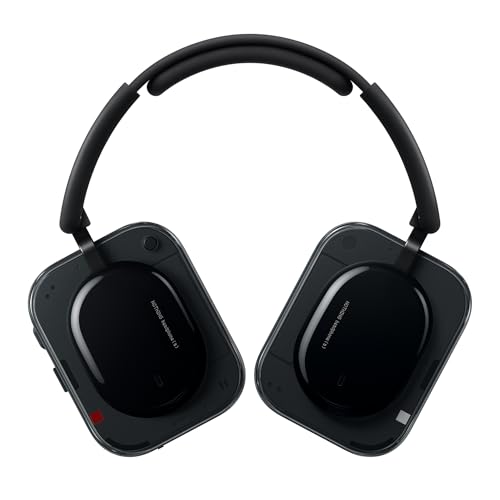 Nothing Headphone (a) Kabellose Over-Ear Kopfhörer mit ANC, bis zu 135h Akkulaufzeit, Hi-Res, LDAC, Anpassbare taktile Steuerung – Schwarz Bild 1