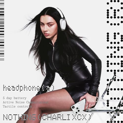 Nothing Headphone (a) Kabellose Over-Ear Kopfhörer mit ANC, bis zu 135h Akkulaufzeit, Hi-Res, LDAC, Anpassbare taktile Steuerung – Schwarz Bild 2