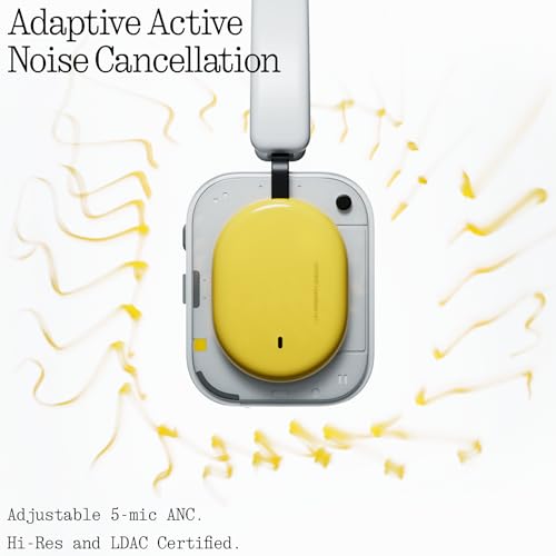 Nothing Headphone (a) Kabellose Over-Ear Kopfhörer mit ANC, bis zu 135h Akkulaufzeit, Hi-Res, LDAC, Anpassbare taktile Steuerung – Schwarz Bild 6