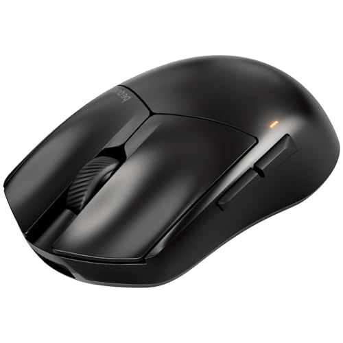 be quiet! Dark Perk Sym PC Gaming Maus, 55 g leicht, extrem Lange Akkulaufzeit, 8.000 Hz Abtastrate, PixArt PAW3950 Sensor, 32.000 DPI, optische 70-m-Switches, 100% PTFE-Glide Skates Bild 1
