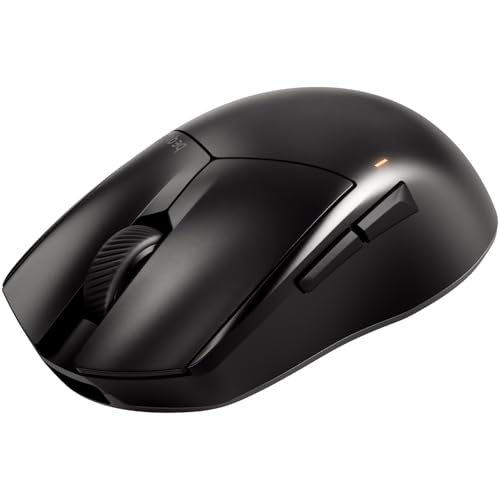 be quiet! Dark Perk Ergo PC Maus, 55 g leicht, extrem Lange Akkulaufzeit, 8.000 Hz Abtastrate, PixArt PAW3950 Sensor, 32.000 DPI, optische 70-m-Switches, 100% PTFE-Glide Skates Bild 1