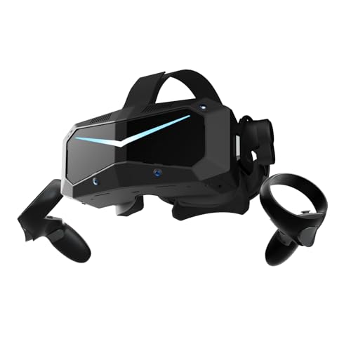 Pimax Crystal Super VR-Headset & VR-Brille, Vollzahlungs-Version – 3840x3840 pro Auge, Ultrawide, 140° Sichtfeld, Augenverfolgung, Ultra-scharf für Flug- & Rennsimulationen & Gaming Bild 1