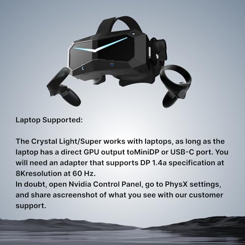 Pimax Crystal Super VR-Headset & VR-Brille, Vollzahlungs-Version – 3840x3840 pro Auge, Ultrawide, 140° Sichtfeld, Augenverfolgung, Ultra-scharf für Flug- & Rennsimulationen & Gaming Bild 6