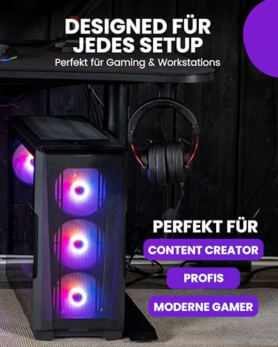 Arozzi Headset-Halterung Untertisch – Robuster Kopfhörerhalter aus Metall, Platzsparende Gaming-Headset-Halterung, Einfache Installation, Minimalistischer Schreibtisch-Organizer Bild 5