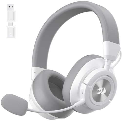 Redragon H889 Kabelloses Gaming-Headset 4-in-1 (2,4 GHz/BT/USB/3,5 mm), 51 h Akkulaufzeit, Laden während des Spielens, 7.1 Surround Sound, 53 mm Treiber, abnehmbares Mikrofon, für Multi-Plattform Bild 1