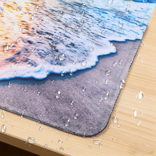 Sibba Beach Sunset Mauspad 2 Stück rutschfeste Gummibasis Gaming Mauspads für kabellose Mäuse Laptop Büro Schreibtisch Computerzubehör farbenfrohe kleine Mauspads wasserfestes Design für PC Homeoffice Bild 7