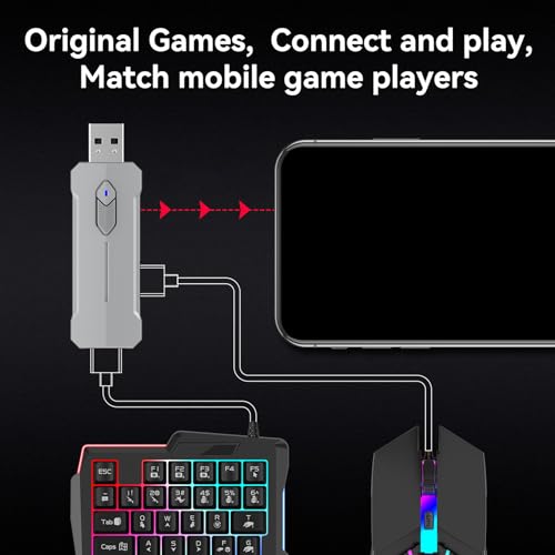 Gaming-Tastatur-Maus-Konverter-Kombination, kein Verzögerungsempfindlicher Betrieb für -Gamer Bild 3