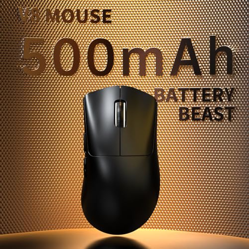 MAMBASNAKE x Attack Shark V8 Wireless Gaming Mouse, 59g Ultra-Lightweight, PAW3950MAX Sensor, Shark 8K Dongle, Tri-Mode (2.4G/Bluetooth/Wired), Right-Hand Ergonomic Design, Web-Based Software Bild 3