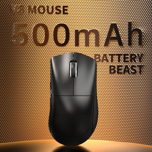 MAMBASNAKE x Attack Shark V8 Wireless Gaming Mouse, 59g Ultra-Lightweight, PAW3950MAX Sensor, Shark 8K Dongle, Tri-Mode (2.4G/Bluetooth/Wired), Right-Hand Ergonomic Design, Web-Based Software Bild 6