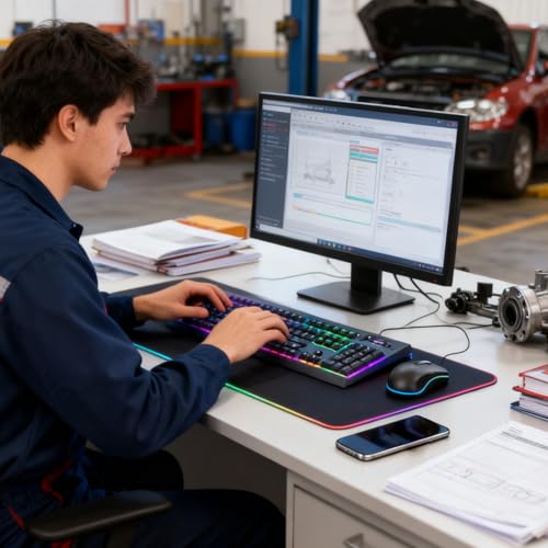 Générique Gaming-Ladegerät, magnetisch, kabellos, für Büro mit Schnellladefunktion, wasserdichte Tastatur, Maus mit Beleuchtung für Gaming-PC, Laptop, ordina Bild 2