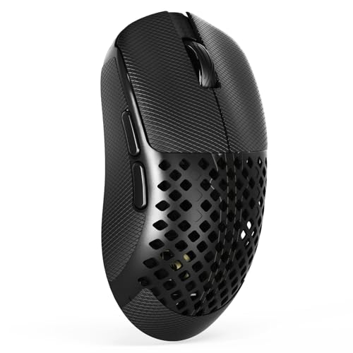 MAMBASNAKE M2 Carbonfaser Kabellose Gaming-Maus, 41g Superlight, 40000 DPI, PAW3395PRO-Sensor, BK52820-Chip, Ice-Feel-Beschichtung, BT/2.4G/Kabelgebundene, PTFE-Gleitfüße, Grip Tape, PC/Mac, Schwarz Bild 1