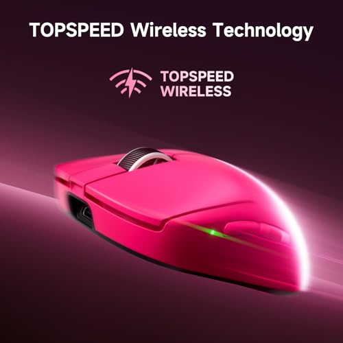 MCHOSE A7 V2 Pro Ultraleicht 59 g Kabellose Gaming-Maus, 26000 DPI Sensor, 8000 Hz Abtastrate, 650 IPS, Gaming-Maus mit BT 5.0, 2,4 GHz und Kabel, über 200 Stunden Akkulaufzeit, Weiß Bild 5