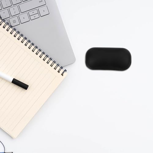Cabilock Ergonomische Handgelenkauflage aus Elastischem PU Silikon Kompakt und Rutschfest Handgelenkstütze für Maus bei Büro Gaming und Reisen Schwarz Bild 6