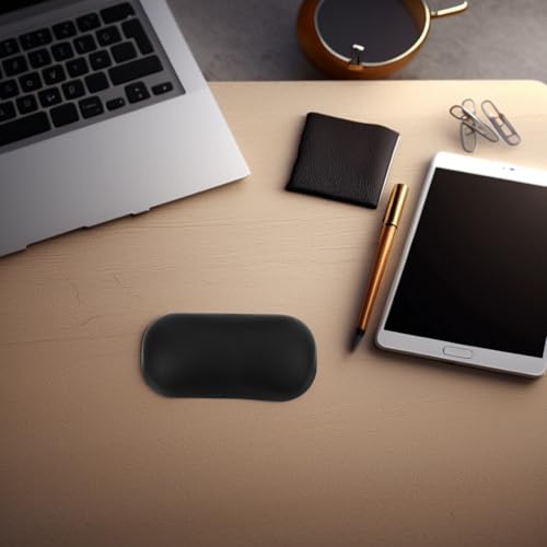 Cabilock Ergonomische Handgelenkauflage aus Elastischem PU Silikon Kompakt und Rutschfest Handgelenkstütze für Maus bei Büro Gaming und Reisen Schwarz Bild 7