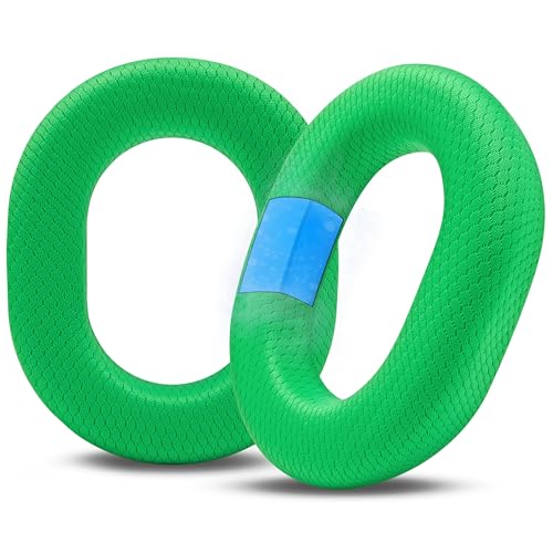 WC Freeze Blackshark V3 Pro – Kühlende Gel-Ohrpolster kompatibel mit Razer BlackShark V3 Pro von Wicked Cushions | Verbesserter Komfort, Kühlgel-Technologie, extra dick | Neon Green Bild 1