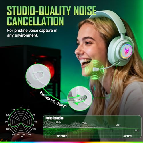 YPBDAN SZ06 Wireless Gaming Headset für PS5 PC Gaming Kopfhörer mit Mikrofon Bild 3
