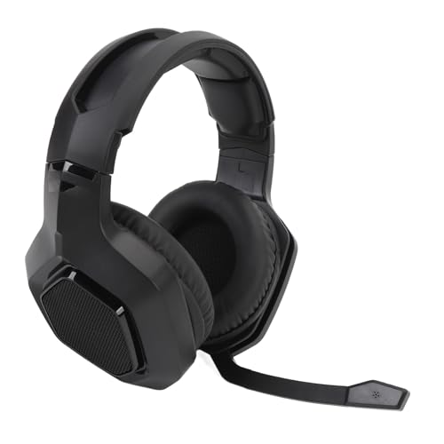 Cryfokt Kabelloses Gaming-Headset, Dual-Modus, Hohe Leistung für, PC-Switch, 2,4 G, Aktive Geräuschunterdrückung, Bluetooth, 3,5 Mm PC-Gaming-Kopfhörer für Reibungsloses Gameplay (Black) Bild 4