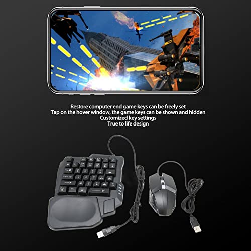 Irfora 4-in-1-Kombipaket für Mobile Spiele, Tastatur-Maus-Konverter, Gaming-Maus, K13-Tastatur mit Telefonständer, Schnellladung, GAMWING-Chip, Benutzerdefinierte Tasteneinstellungen, Bild 2