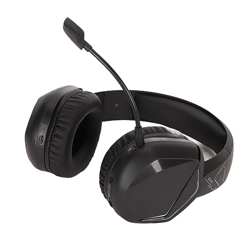 Keenso Kabelloses Gaming-Headset 5.2, Hervorragender Klang, Lange Lebensdauer, Klarer Klang, 2,4 G, Kabelloses Stereo-Headset für Gaming-Enthusiasten, V5., Schwarz Bild 7