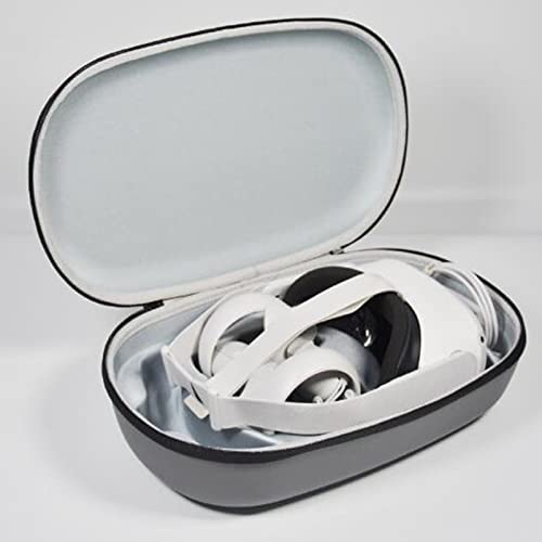 Harte Reisetasche für VR-Headsets, schützende Tragetasche für VR-Gaming-Headsets und Zubehör, leichte, tragbare Eva-Schale mit Oxford-Stoffbezug, langlebige Aufbewahrungslösung für Bild 6