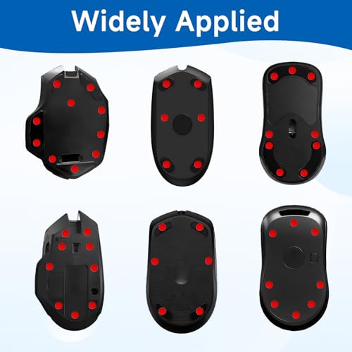 60 Stück Maus Skates Set für Logitech G PRO Wireless, Ultra-Schnelle PTFE Mausfüße, Perfekte Gleiteigenschaften für Gaming und Büro, Abgerundete Kanten, Universal Gleitpads Bild 5