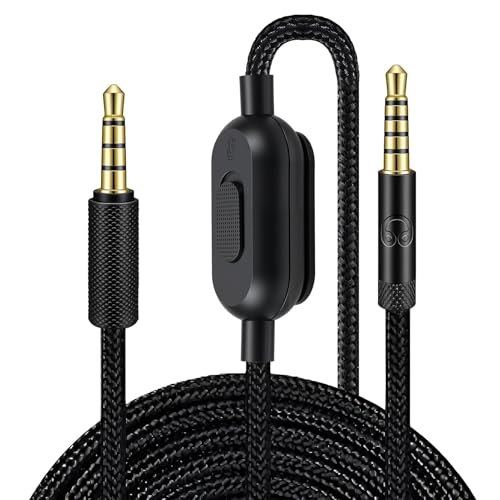 Headset Kabel Ersatz kompatibel mit klinkenkabel Logitech G Pro X G Pro G433 G233, 3,5 mm Kopfhörer Audiokabel Gaming Headset mit Lautstärke Mikrofonsteuerung, geflochtenes Kabel 2 m Bild 7