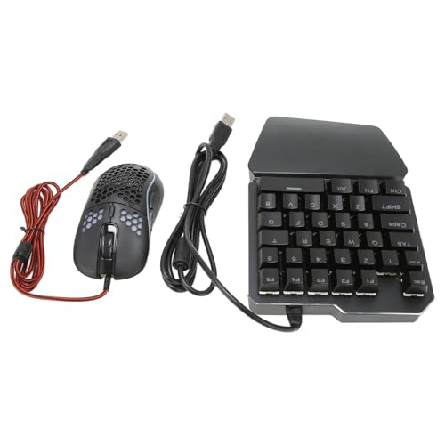 FAUOSWUK 4-in-1-Kombipaket für Mobile Spiele, Tastatur-Maus-Konverter mit Gaming-Maus und Verstellbarem Telefonständer für -Spiele Bild 1