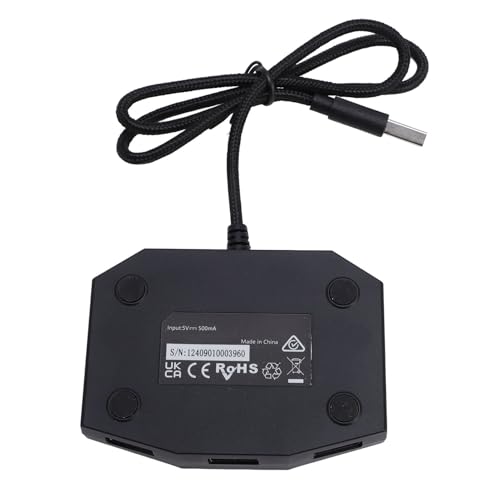 Gaming-Maus-Tastatur-Konverter, RGB-Adapter für X/S-, Breite Kompatibilität, App-Steuerung für Präzise Geschwindigkeitsspieler, ABS-Schwarz mit RGB-Licht Bild 7