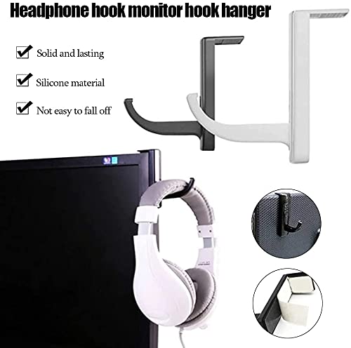 PC-Gaming-Headset-Kopfhörer-Haken-Halter, Büro-Computer-Monitor, Kopfhörer-Ständer, Aufhänger für Desktop-Heimbüro Bild 2