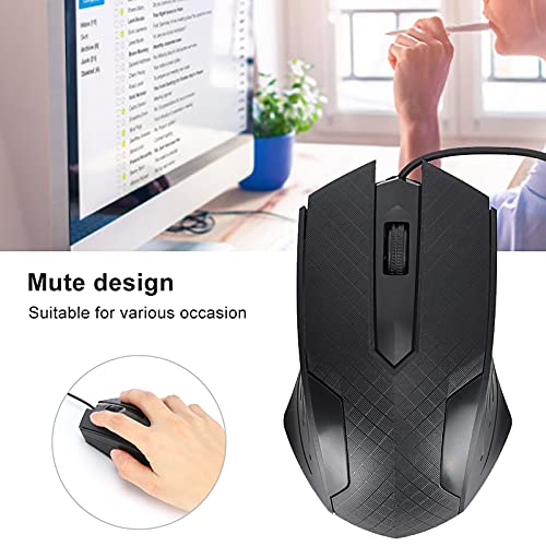Kabelgebundene Maus, Professionelle Gaming-Maus mit 2400 DPI Optischer Geschwindigkeit und Ergonomischem Design, Kompatibel für und (Psst) Bild 2