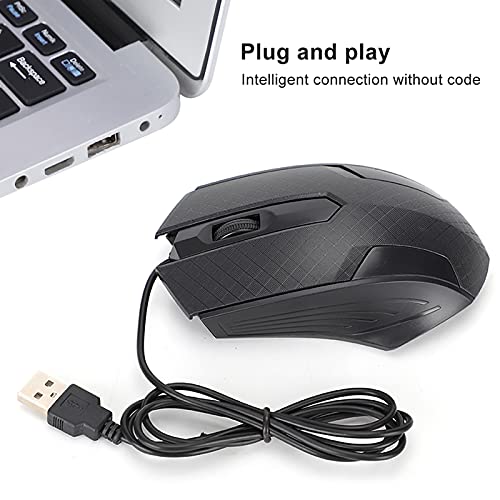 Kabelgebundene Maus, Professionelle Gaming-Maus mit 2400 DPI Optischer Geschwindigkeit und Ergonomischem Design, Kompatibel für und (Psst) Bild 3