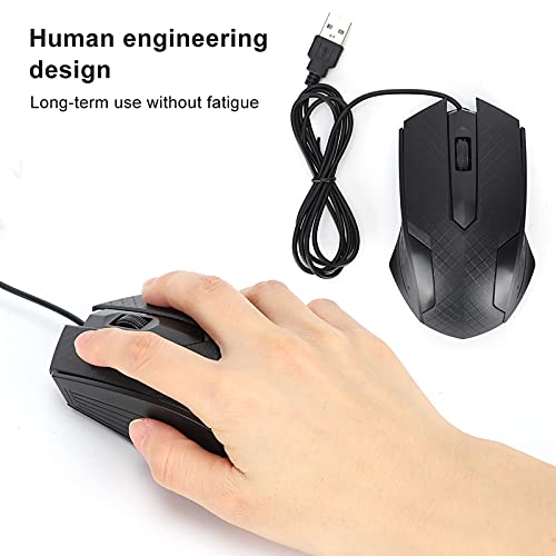 Kabelgebundene Maus, Professionelle Gaming-Maus mit 2400 DPI Optischer Geschwindigkeit und Ergonomischem Design, Kompatibel für und (Psst) Bild 6