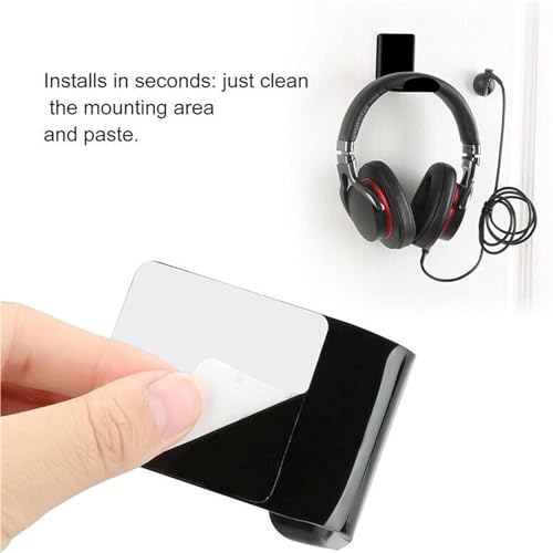 Kopfhörerhalterung Kopfhörerklemme, klebriger Headset-Aufhänger, Headset-Ständerhalter-Clip unter dem Schreibtisch, PC-Gaming-Headset-Ständer Bild 3