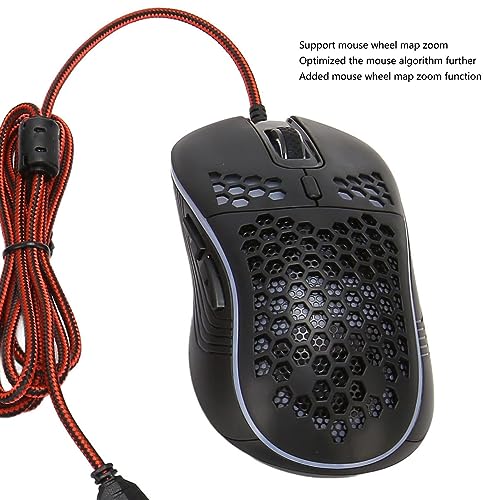 BONKZEBU RGB-Halb-Gaming-Tastatur- und Maus-Konverter-Set, Geräuschlose Einhändige Kabelgebundene Tastatur mit Gaming-Maus für PUBG Mobile, Free, für, Bild 3