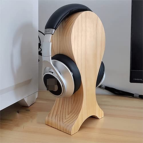 Kopfhörerhalterung Fischförmiger, kopfmontierter Desktop-Headset-Ständer aus Massivholz(A) Bild 2