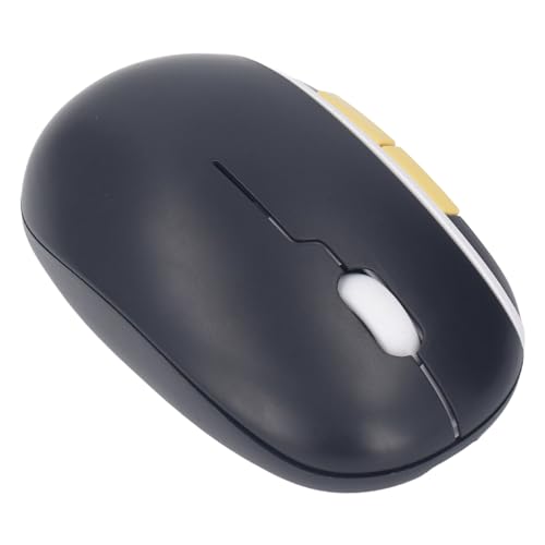Kabellose Bluetooth-Tastatur und -Maus-Kombination, Dual-Modus, 100 Tasten, ergonomische Gaming-Tastatur, 1600 DPI, Maus-Set für PC, Laptop, Desktop-Computer, ABS, Schwarz (Gelb) Bild 7