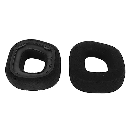 Ohrpolster für HS80-RGB-Headset, atmungsaktives Flanellgewebe mit hochdichtem Memory-Schaum, Ersatz-Ohrpolster für HS80 USB-kabelgebundene und kabellose Gaming-Kopfhörer Bild 3
