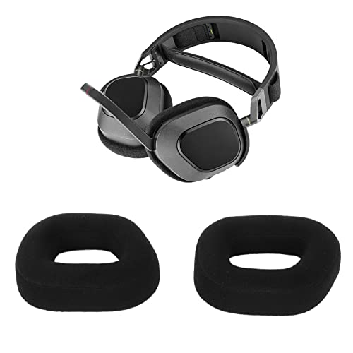 Ohrpolster für HS80-RGB-Headset, atmungsaktives Flanellgewebe mit hochdichtem Memory-Schaum, Ersatz-Ohrpolster für HS80 USB-kabelgebundene und kabellose Gaming-Kopfhörer Bild 5