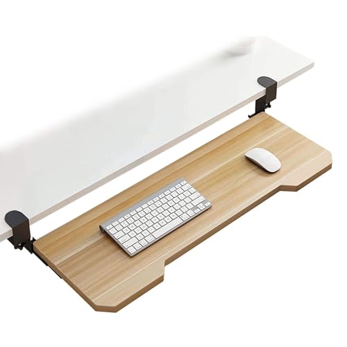 Premium Tastaturablage unter dem Schreibtisch mit Mauspad, 24 kg Kapazität, verstellbare Schublade für Tastatur und Maus, Design für Home Office & Gaming Setup Bild 1
