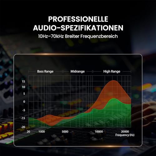 HIFI WALKER HiFi In-Ear Kopfhörer mit Mikrofon, 3,5 mm Kabelkopfhörer mit In-Line-Steuerung, 9,2 mm Dynamiktreiber, Aluminium-Gehäuse für Smartphone, Laptop, PC und Tablet Bild 6