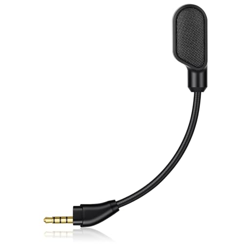 HOTUT Ersatz-Mikrofon Mic kompatibel mit HyperX Cloud III kabelgebundenen & kabellosen Headsets, Mic Ersatz abnehmbar 3.5 mm Game Boom Geräuschunterdrückung Mikrofon mit LED Stummschaltungsanzeige Bild 1