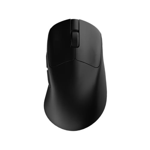 Nyfter Nyf 25 Wireless Gaming Maus – 26.000 DPI PAW3395 Sensor, 50g Ultra-Leicht, Dual Mode, 1000Hz, Huano 80M Switches – Ergonomisch für Palm/Claw/Fingertip (Rechtshänder) (Schwarz) Bild 1