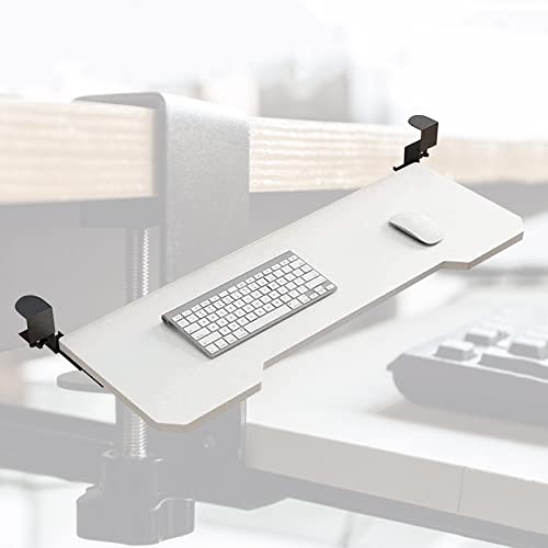 Verstellbare Tastaturablage mit verschiebbarem Trockner und Maus-Plattform, Untertischstütze für den Arbeitsplatz, ideal für Home Office & Gaming Bild 1