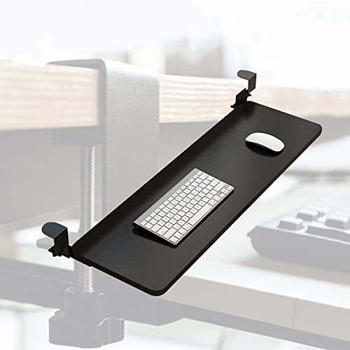 Verstellbare Tastaturablage mit verschiebbarem Trockner und Maus-Plattform, Untertischstütze für verbesserte S und platzsparend, perfekt für Home Office und Gaming Setup Bild 1