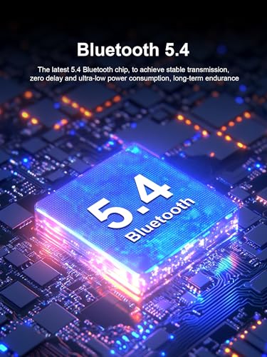 Wireless Earbuds Sport Bluetooth 5.3 Kopfhörer mit Ohrbügel, 48H Spielzeit, LED-Display, Low Latency Game Mode, IPX7 Wasserdicht Over-Ear Ohrhörer für Laufen, Fitnessstudio, Gaming Bild 4