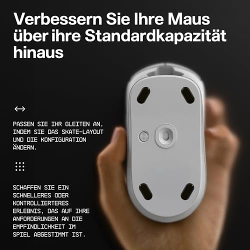 Wallhack PTFE Pillen Maus Skates | Premium Skates für Gaming Mäuse | Ultra-Glattes Gleiten auf Stoff & Glaspads | Geschwindigkeit & Kontrolle Anpassen | Schnell & Einfach | Gelb Bild 2