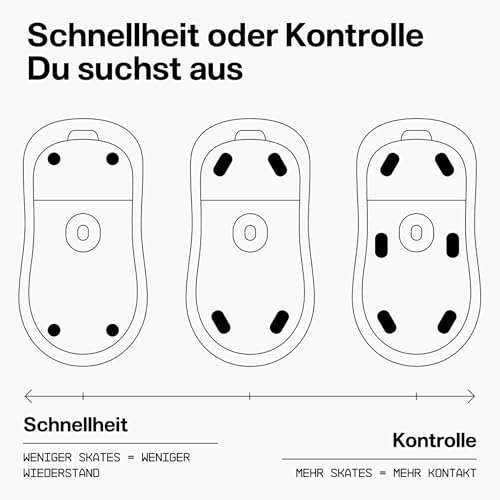 Wallhack PTFE Pillen Maus Skates | Premium Skates für Gaming Mäuse | Ultra-Glattes Gleiten auf Stoff & Glaspads | Geschwindigkeit & Kontrolle Anpassen | Schnell & Einfach | Gelb Bild 3