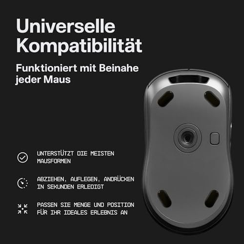 Wallhack PTFE Pillen Maus Skates | Premium Skates für Gaming Mäuse | Ultra-Glattes Gleiten auf Stoff & Glaspads | Geschwindigkeit & Kontrolle Anpassen | Schnell & Einfach | Gelb Bild 6