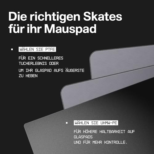 Wallhack PTFE Pillen Maus Skates | Premium Skates für Gaming Mäuse | Ultra-Glattes Gleiten auf Stoff & Glaspads | Geschwindigkeit & Kontrolle Anpassen | Schnell & Einfach | Gelb Bild 7