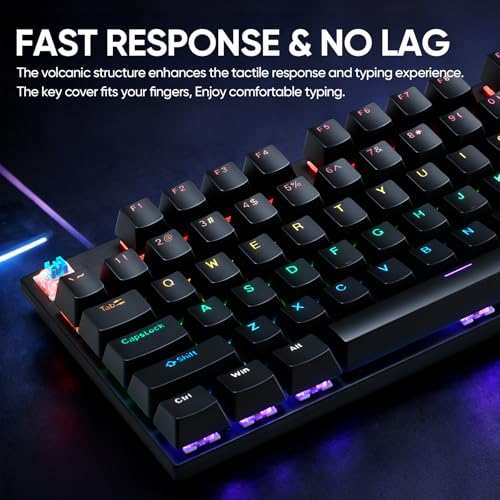 Mechanische Gaming-Tastatur, Maus und Mauspad und Gaming-Headset, kabelgebundenes LED-RGB-Hintergrundbeleuchtungs-Set für PC-Gamer und Xbox- und PS4-Benutzer – 4-in-1-Edition Bild 3